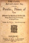 Pericles, Prince of Tyre